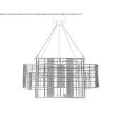 Metalowa lampa wisząca Druzbice