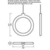 LED hanging lamp made of polycarbonate and acrylic Mataro