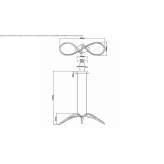 Aluminum LED hanging lamp Valva