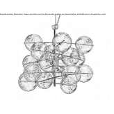 Crystal pendant lamp Oskava