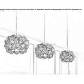 Pendant lamp with crystals Moorooka