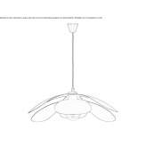 Dimmable metal pendant lamp Bous