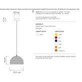 Wełniana lampa wisząca Hoerstel