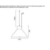 Aluminiowa lampa wisząca Guaimaro