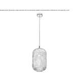 Glass pendant lamp Izborsk