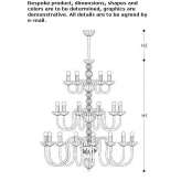 Crystal chandelier Weissig