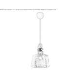 Glass pendant lamp Picayune