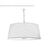 LED fabric pendant lamp Cuxton