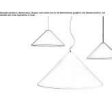 Aluminum hanging lamp Coriano