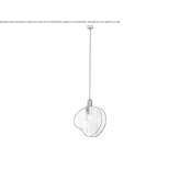 Murano glass hanging lamp Slaton