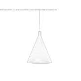 Polyethylene hanging lamp Bielice