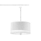 LED fabric pendant lamp Cuxton