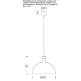 Lampa wisząca ze szkła opalowego Purulha