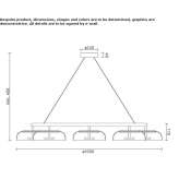 Lampa wisząca LED z dmuchanego szkła Totton