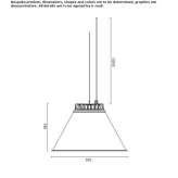 Aluminiowa lampa wisząca Tulchyn