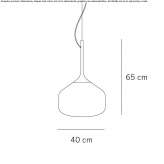 Metal hanging lamp Glenella