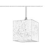 Cement pendant lamp Valega