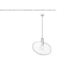 Murano glass hanging lamp Slaton