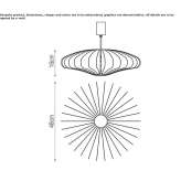 Aluminiowa lampa wisząca LED Halstead