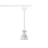 Wooden LED hanging lamp Reze