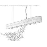 Dimmable LED hanging lamp (length 92 cm) Ahtopol