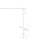 Swivel LED hanging lamp Arani