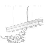 Dimmable LED hanging lamp (length 92 cm) Ahtopol