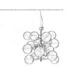 Crystal pendant lamp Oskava