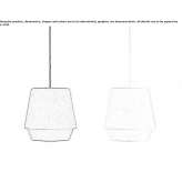 Lampa wisząca z tkaniny Otilpan