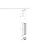 Aluminiowa lampa wisząca LED Selkirk