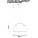 Lampa wisząca LED Aquixtla