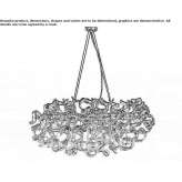 Crystal pendant lamp Silca