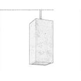 Cement pendant lamp Valega