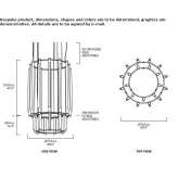 LED chandelier made of aluminum and acrylic Wurzen