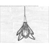 Crystal pendant lamp Ormes