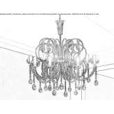 Murano glass chandelier Kranidi