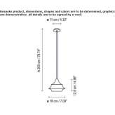 Aluminiowa lampa wisząca LED Soudan