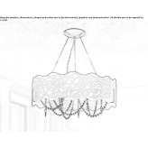 Pendant lamp made of ceramic glass Valdosta