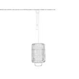 Bamboo hanging lamp Hendaye