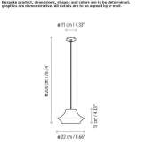 Aluminiowa lampa wisząca LED Soudan