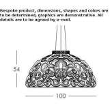 Polyethylene hanging lamp Vrasene