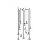 Wooden LED hanging lamp Reze