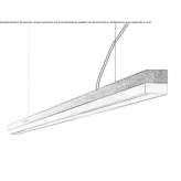 Dimmable LED hanging lamp (length 182 cm) Ahtopol