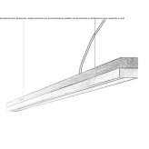 Dimmable LED hanging lamp (length 182 cm) Ahtopol