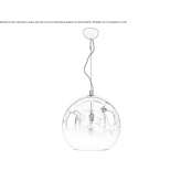 Glass pendant lamp Norcross