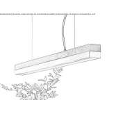 Dimmable LED hanging lamp (length 92 cm) Ahtopol