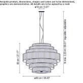 Lampa wisząca ze szkła opalowego Boulbon