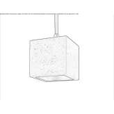 Cement pendant lamp Valega