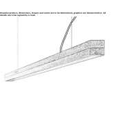 Dimmable LED hanging lamp (length 182 cm) Ahtopol