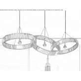 Crystal LED hanging lamp Stobrec